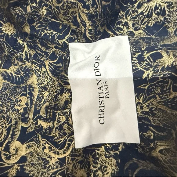 Dior Constellation Collectible Drawstring Pouch dust bag Navy and Gold - Picture 4 of 5